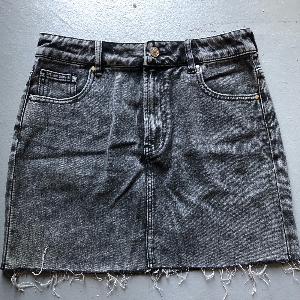 Black acid wash Jean skirt pacsun 27 4 high waist